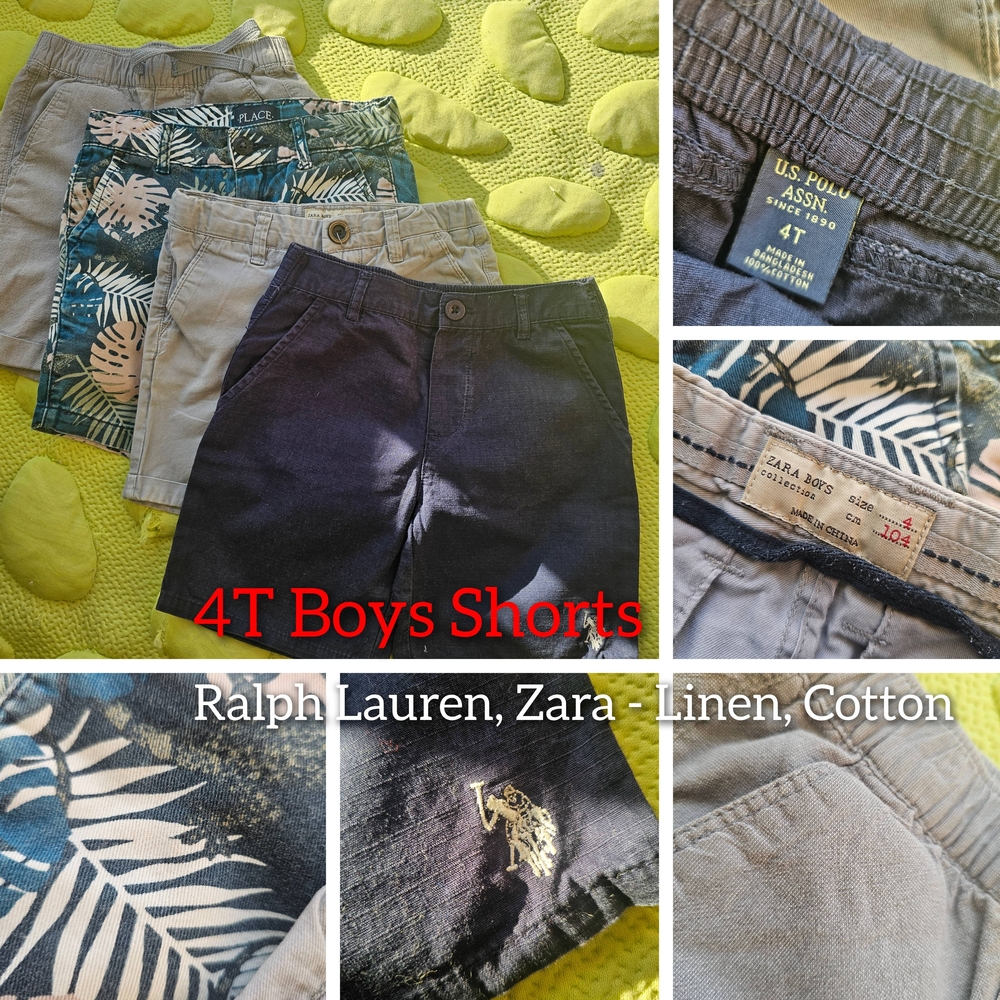 Ralph Lauren Boys Shorts - Navy, Beige, Blue